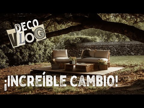 🏡 NUEVOS MUEBLES 🪑🌳 TRANSFORMAMOS nuestro JARDÍN con una TERRAZA INCREÍBLE 👉🏼 ANTES Y DESPUÉS ✨