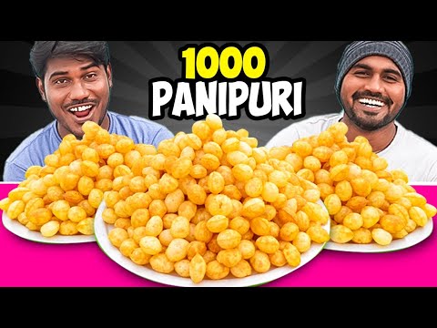 1000 PANI PURI Eating Challenge in 15 minutes