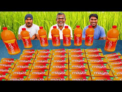 30 MAAZA Drinking Challenge | Unlimited Mango FROOTI Drinking Challenge | Mango Juice Challenge