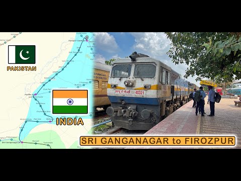 SRI GANGANAGAR to FIROZPUR via FAZILKA : Train Journey along Pakistan Border | Indian Railways