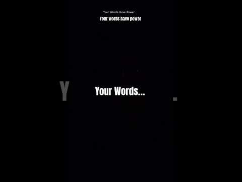 Your Words Have Power #powerofwords #words #powerful