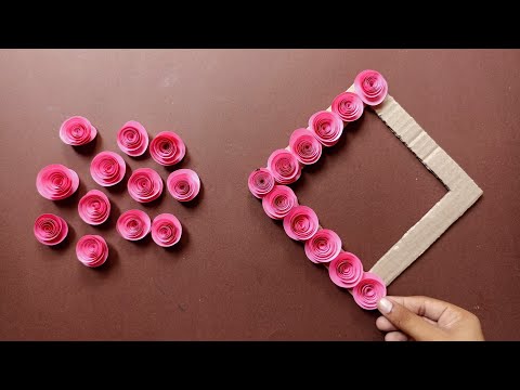 Beautiful paper wall hanging craft | easy and simple wall hanging | home decoration ideas 💡