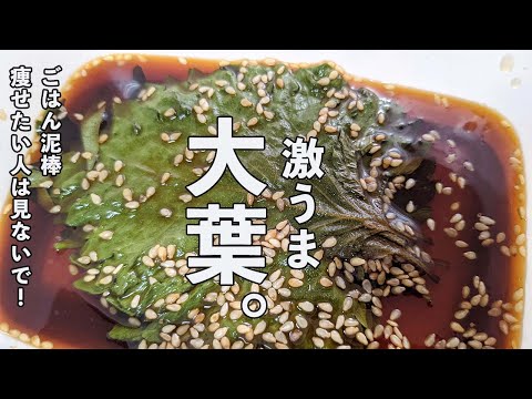 【作業時間３分】ごはん泥棒！絶品 大葉の醤油漬け