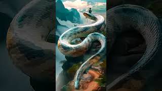 Epic Adventure: A😱😱 Boy and His Giant Serpent"FantasyArt #EpicAdventure #DigitalArt #GiantSerpent