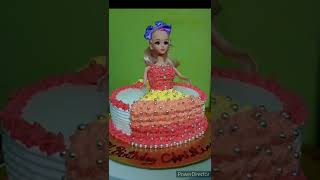 white forest doll cake/home made cakes#shorts