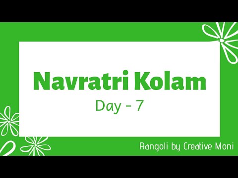 Navratri Special Rangoli | 3 dots Navratri Kolam | Dussehra Muggulu