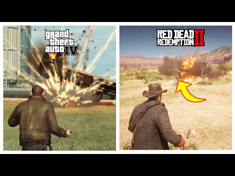 GTA IV vs RDR 2 - Physics Battle!