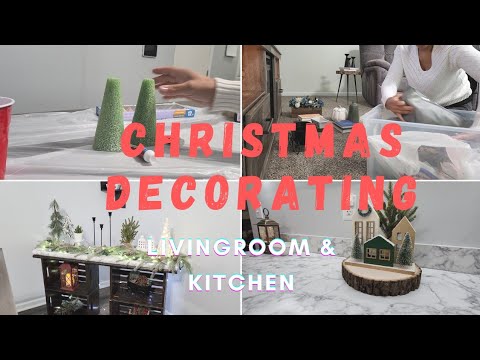 2022 CHRISTMAS DECORATE + CLEAN W/ME #Christmasdecorating