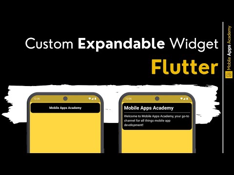 Custom Expandable Widget | FLUTTER Tutorial