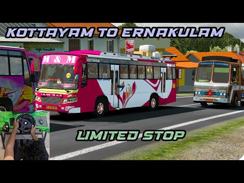 Kerala Private Bus Driving~Kottayam to Ernakulam Limited Stop ~ ETS2 Kerala Bus Mod~ BIJU MON GAMING