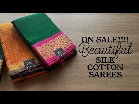 On Sale - Beautiful Silk Cotton Sarees | Shop on www.fabk.in