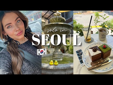 SOLO in SEOUL VLOG 🇰🇷 cafe hopping, hongdae & amuse x hello kitty pop up