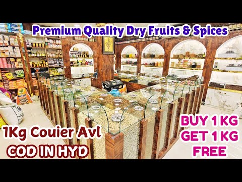 Premium Quality Dry Fruits & Spices Market | Buy 1Kg Get 1Kg FREE | 1Kg Couier Avl | COD IN HYD