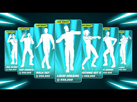 ALL FORTNITE ICON SERIES EMOTES AND DANCES!