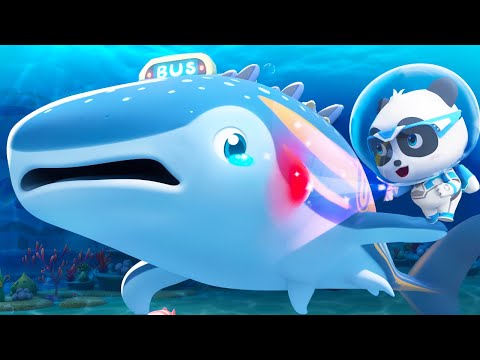 Kiki Helps A Whale Shark Bus | Super Rescue Team | Cartoons for Kids | BabyBus TV