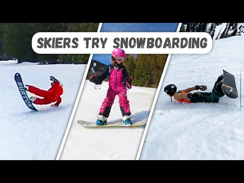 Snowboarding For The First Time | Family Outdoor Fun