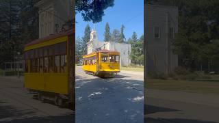 Classic trolley rolling by on a sunny day. #trains #railfans #railroadphotography