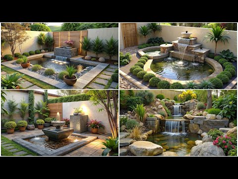 100 Backyard Design Ideas with Small Fountains and Waterfalls | Creating an Outdoor Oasis