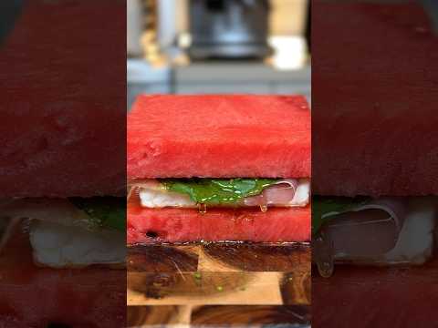 Watermelon Sandwich by Gourmet Ghetto #asmrfood #cooking #cookingasmr #recipe #best #food