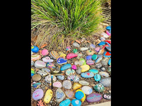 Painted Rocks for the Garden! Fun Garden Decor Shirley Bovshow #shorts