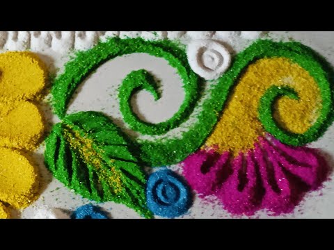 मार्गशीर्ष गुरुवार बॉर्डर रांगोळी अतिशय सोपी आणि सुंदर simple rangoli design easy and beautiful