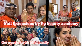 Best Nai Extensions by@fgbeautyacademy & After that went Sajid bhai home |