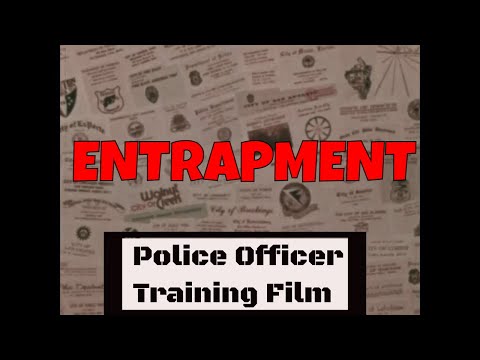 " POLICE TRAINING: ENTRAPMENT "  1970s LAW ENFORCEMENT OFFICER LEGAL TRAINING FILM  XD96025