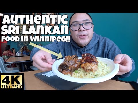 WINNIPEG LOCAL FOOD!! AUTHENTIC SRI LANKAN FOOD IN WINNIPEG CANADA!! 🍛 [4K]