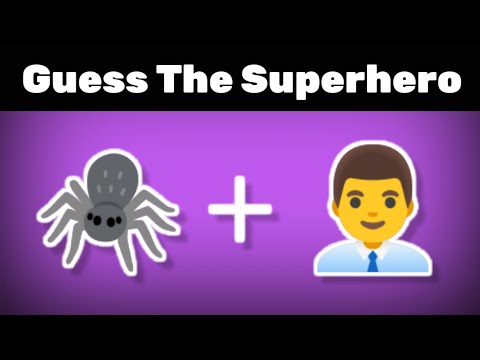 Can You GUESS THE SUPERHERO By Emoji? Emoji Quiz🦸⚡