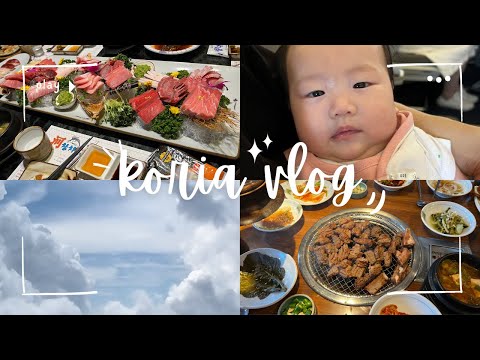 【育児vlog】日韓ハーフ/生後2ヶ月赤ちゃんの初めての海外旅行