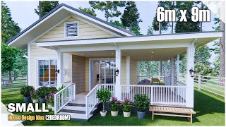 Small House Design | 6m x 9m House Design(2Bedroom)