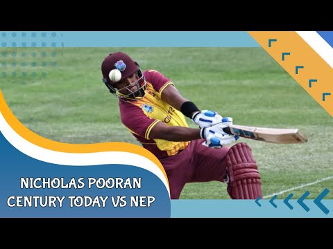 Nicholas Pooran century today vs Nep || Nicholas Pooran 100* runs today || #nicholaspooran #wivsnep