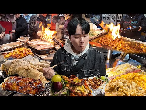 최초의 한국 야시장, 부산 깡통 야시장 길거리 먹방 Korean Street food Mukbang