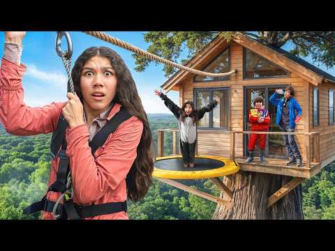 Staying ALONE Overnight In Our OWN Tree House *GONE WRONG* | Familia Diamond