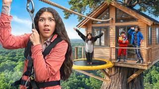 Staying ALONE Overnight In Our OWN Tree House *GONE WRONG* | Familia Diamond