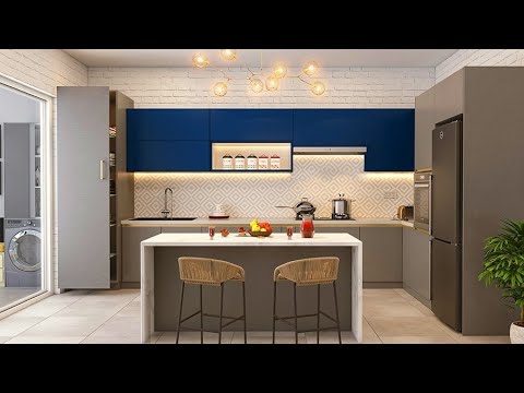 Small Space Open Concept Kitchen Living Room+Dining Room | Open Plan Kitchen Breakfast Bar Counter