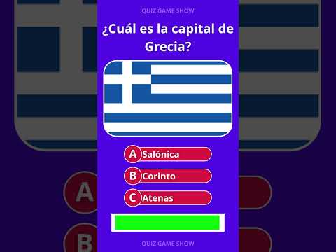 ¿Cuánto sabes de Geografía? 🌎 Adivina las capitales del Mundo - ¿Cuál es la capital de Grecia?