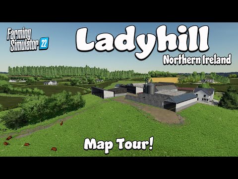 LOVELY ‘NEW’ MOD MAP “LADYHILL” TOUR! ON Farming Simulator 22 (Review) PS5.