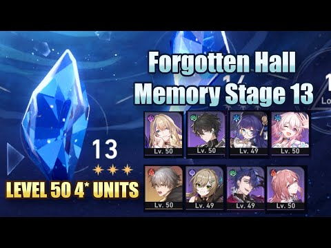 F2P 4* Only Level 50 | Forgotten Hall Memory Stage 13 | 3 Stars Clear