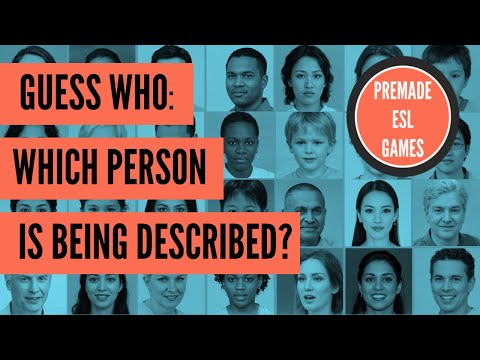 Guess Who English Game | Describing People | Physical Descriptions | Beginners l ESL