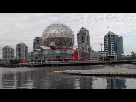 Vancouver Olympic Village Park-Science World温哥华奥林匹克村公园-科学世界中心False Creek River Ferry福溪河流及渡轮 温哥华漫游(6)