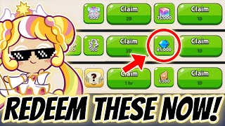 REDEEM THESE NOW 😱 Massive Rewards in Cookie Run Kingdom!