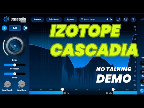 Izotope Cascadia Delay | DEMO (No Talking)