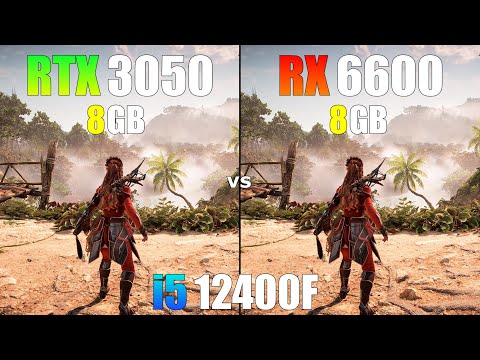 RTX 3050 vs RX 6600 : i5 12400F - Test in 16 Games in 2024