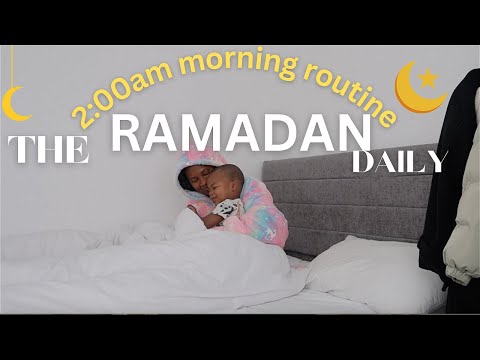 MY 2:00AM RAMADAN MORNING ROUTINE AS WIFE & TODDLER MUM LIVING IN UK, SCHOOL RUN, SUHOOR, SELFCARE