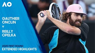 Gauthier Onclin v Reilly Opelka Extended Highlights | Australian Open 2025 First Round