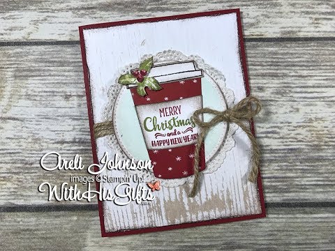 Craft With Me: Merry Cafe Christmas Shabby Chic Card Tutorial