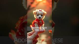 Cute Overload: Miniature Dog in Traditional Chinese Dress #ytshorts #shorts