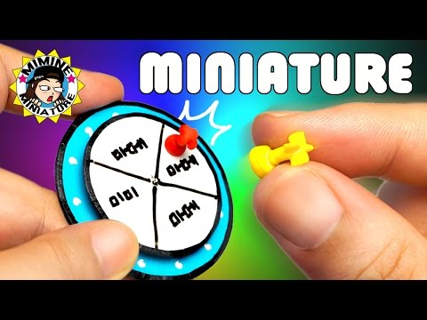 Miniature 미니어쳐 돌려돌려~! 자석 돌림판 만들기(히트다 히트ㅋㅋㅋ) Miniature DIY- Prize wheel (magnet) / 미미네미니어쳐 ミミネミニチュア