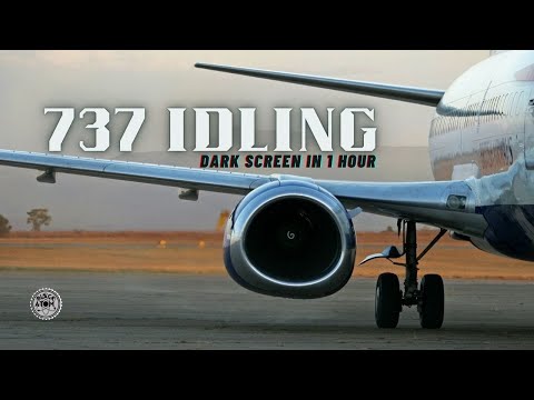 ✈ Boeing 737 Idling Sound ⨀ Relaxing Aircraft Ambience for Sleep & Focus